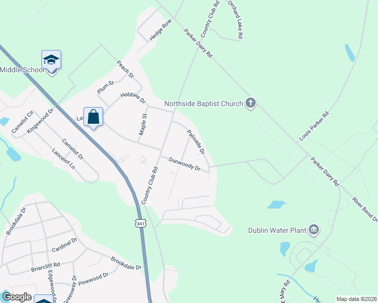 map of restaurants, bars, coffee shops, grocery stores, and more near 206 Palisade Drive in Dublin