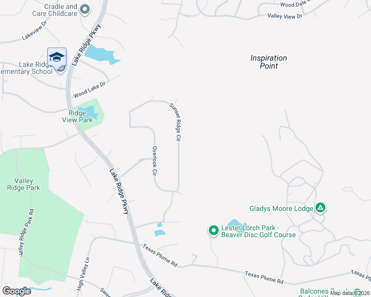 map of restaurants, bars, coffee shops, grocery stores, and more near 1332 Sunset Ridge Circle in Cedar Hill