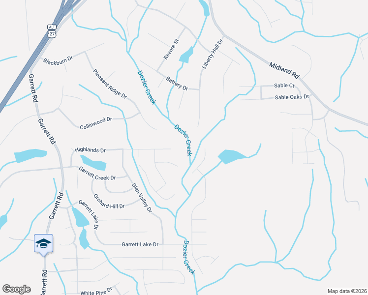 map of restaurants, bars, coffee shops, grocery stores, and more near 8157 Highlands Drive in Columbus
