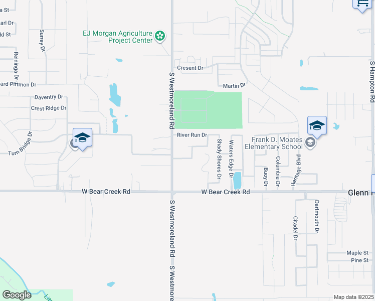 map of restaurants, bars, coffee shops, grocery stores, and more near 714 Saline Creek Drive in Glenn Heights