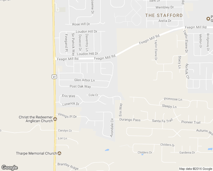 map of restaurants, bars, coffee shops, grocery stores, and more near 603 Post Oak Way in Warner Robins