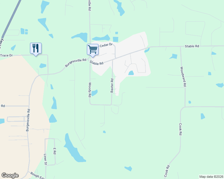map of restaurants, bars, coffee shops, grocery stores, and more near 200 Par Road 447 in Ruston