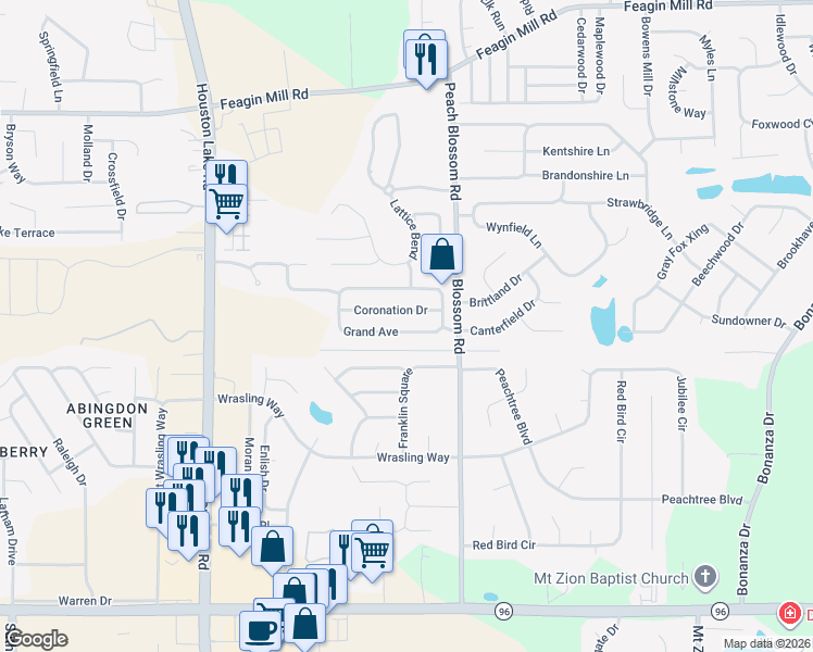 map of restaurants, bars, coffee shops, grocery stores, and more near 531 Grand Avenue in Bonaire