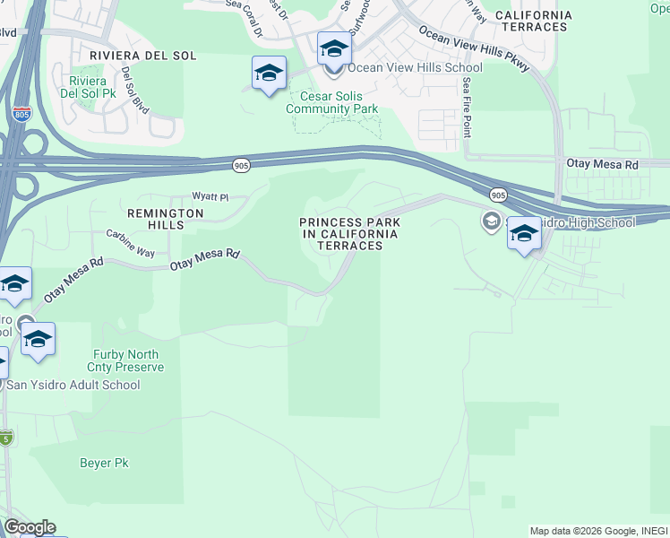 map of restaurants, bars, coffee shops, grocery stores, and more near 1871 Crystal Bluff Court in San Diego