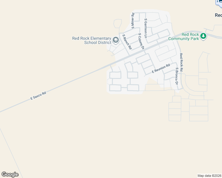 map of restaurants, bars, coffee shops, grocery stores, and more near 20871 East Treasure Road in Red Rock