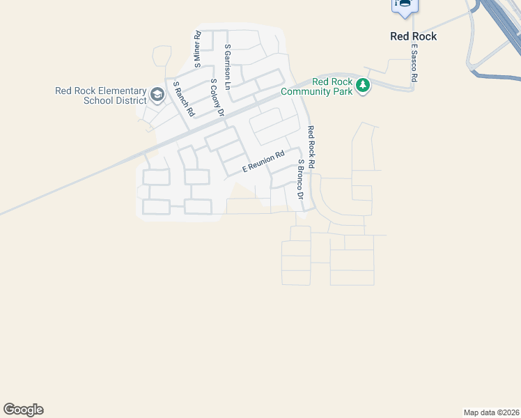 map of restaurants, bars, coffee shops, grocery stores, and more near 21428 East Treasure Road in Red Rock