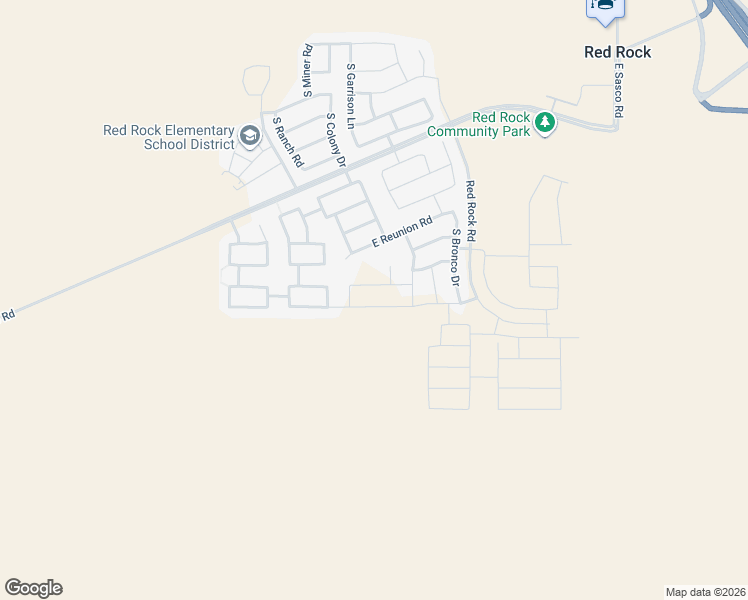 map of restaurants, bars, coffee shops, grocery stores, and more near 21428 East Treasure Road in Red Rock
