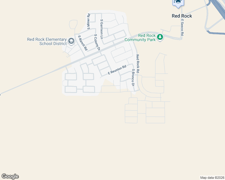 map of restaurants, bars, coffee shops, grocery stores, and more near 21428 East Treasure Road in Red Rock