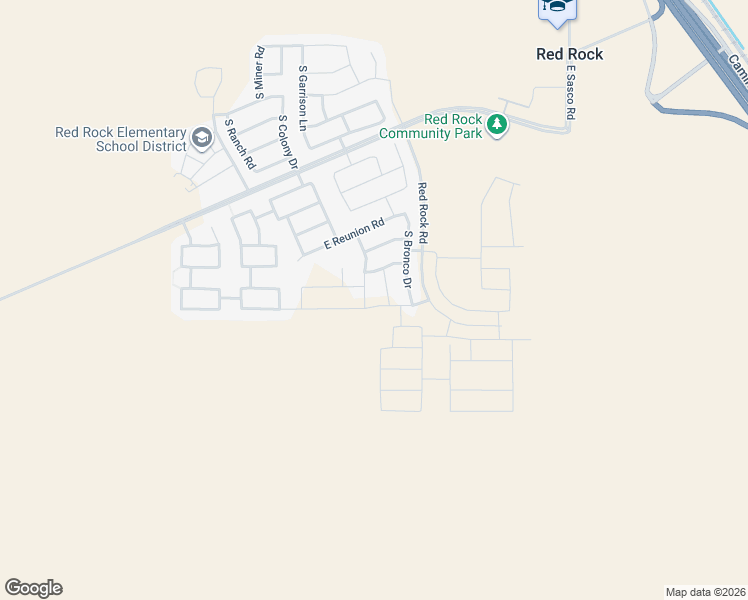 map of restaurants, bars, coffee shops, grocery stores, and more near 34675 South Presidio Place in Red Rock