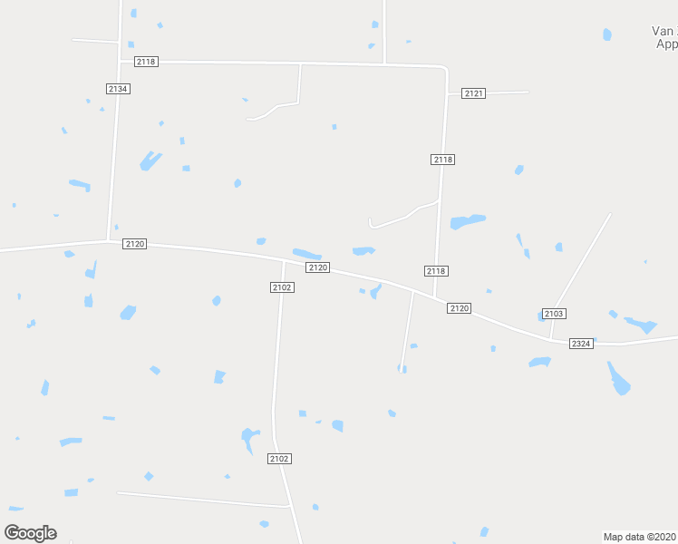 map of restaurants, bars, coffee shops, grocery stores, and more near County Road 2324 in Van Zandt County