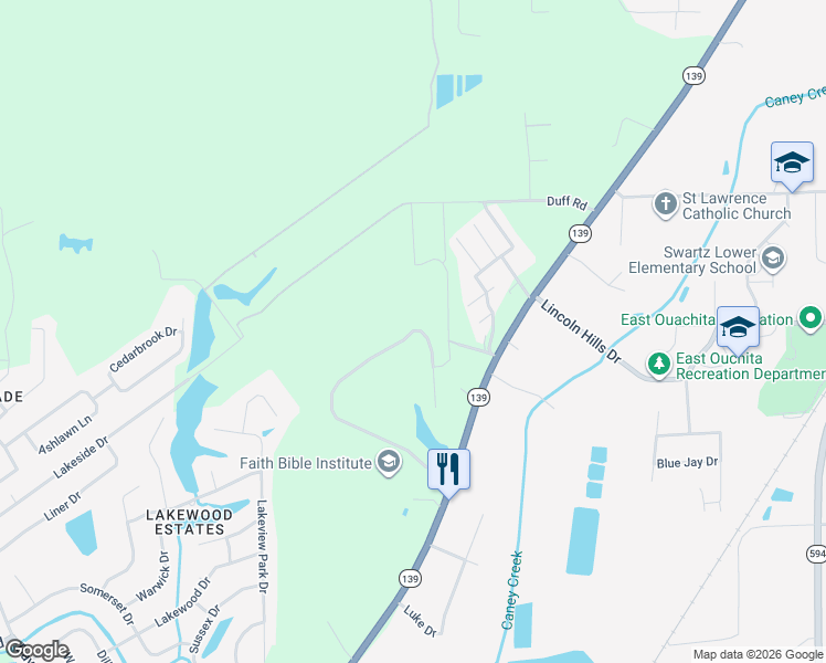 map of restaurants, bars, coffee shops, grocery stores, and more near 101-150 Copper Run in Monroe