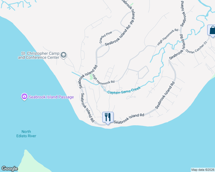 map of restaurants, bars, coffee shops, grocery stores, and more near 1101 Summer Wind Lane in Johns Island