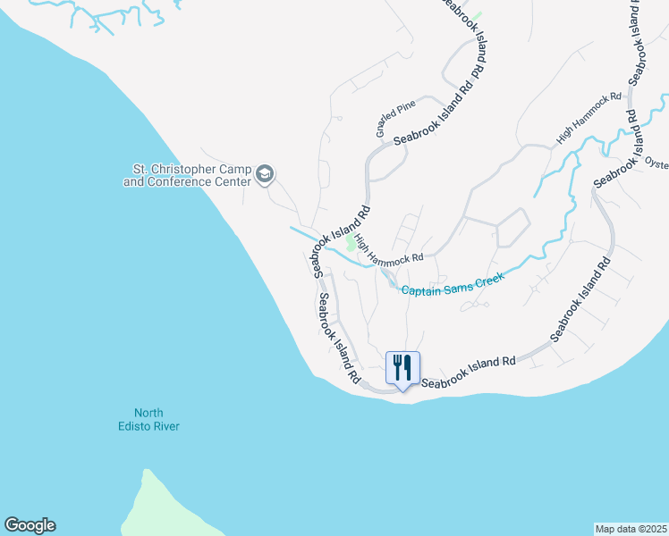 map of restaurants, bars, coffee shops, grocery stores, and more near 772 Trelawney's Drive in Seabrook Island