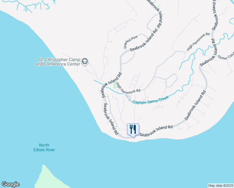 map of restaurants, bars, coffee shops, grocery stores, and more near 772 Trelawney's Drive in Seabrook Island