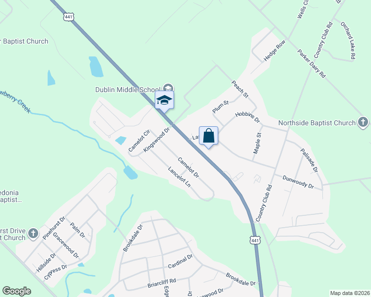 map of restaurants, bars, coffee shops, grocery stores, and more near 1344 North Jefferson Street in Dublin