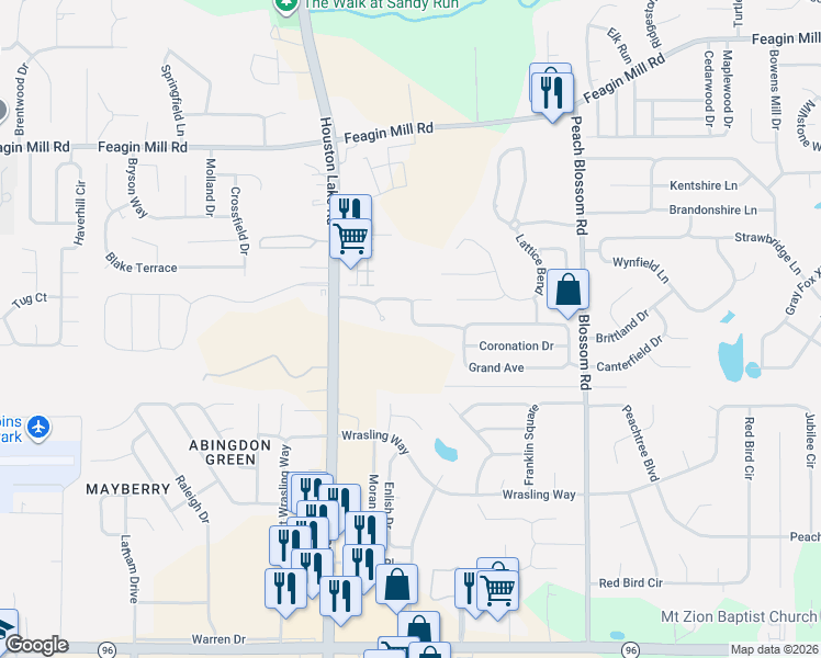 map of restaurants, bars, coffee shops, grocery stores, and more near 204 Eric Drive in Bonaire