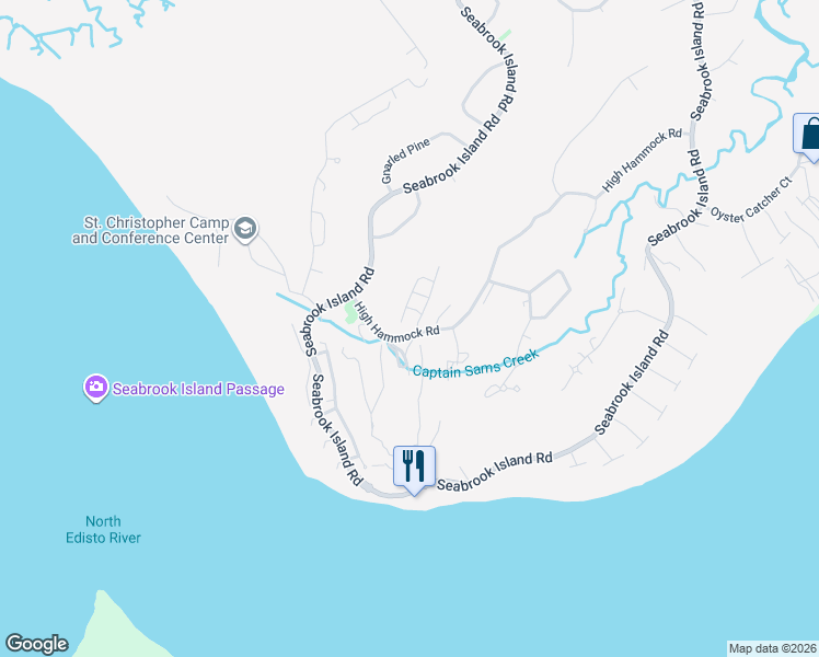 map of restaurants, bars, coffee shops, grocery stores, and more near 1101 Summer Wind Lane in Johns Island