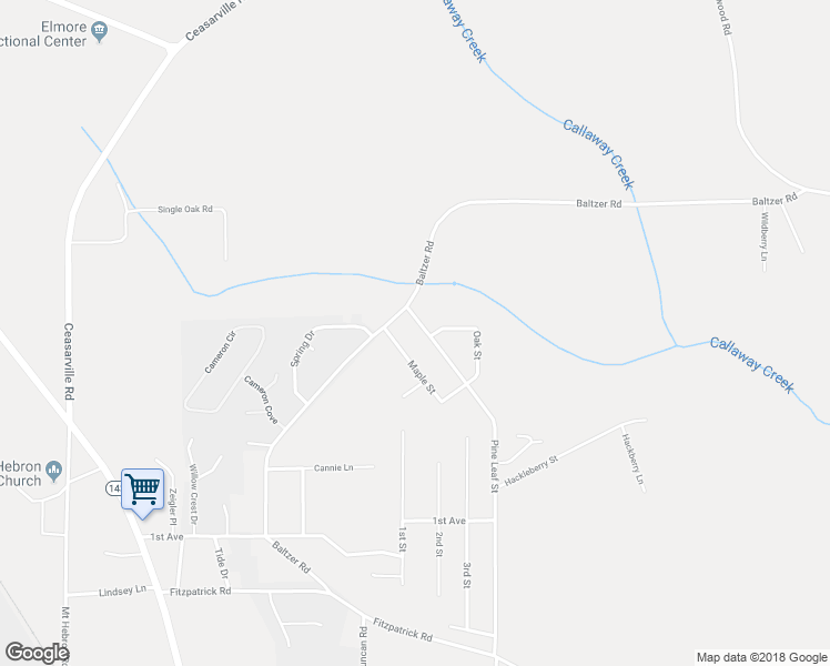 map of restaurants, bars, coffee shops, grocery stores, and more near 789 Pine Leaf Street in Wetumpka