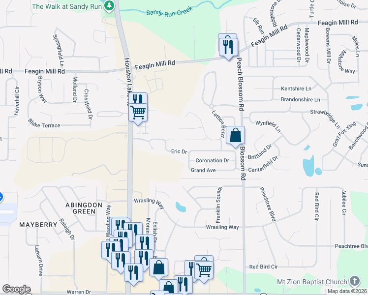 map of restaurants, bars, coffee shops, grocery stores, and more near 214 Eric Drive in Bonaire