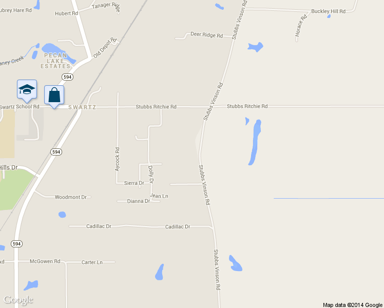 map of restaurants, bars, coffee shops, grocery stores, and more near 1809 Stubbs Vinson Road in Monroe