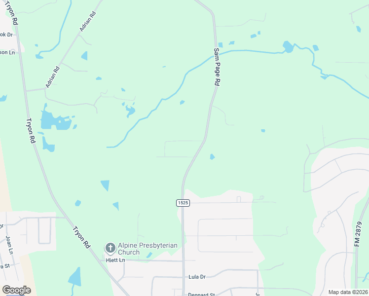 map of restaurants, bars, coffee shops, grocery stores, and more near 1084 Sam Page Road in Longview