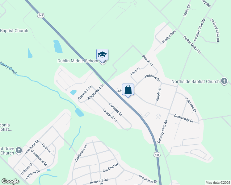 map of restaurants, bars, coffee shops, grocery stores, and more near 1344 North Jefferson Street in Dublin