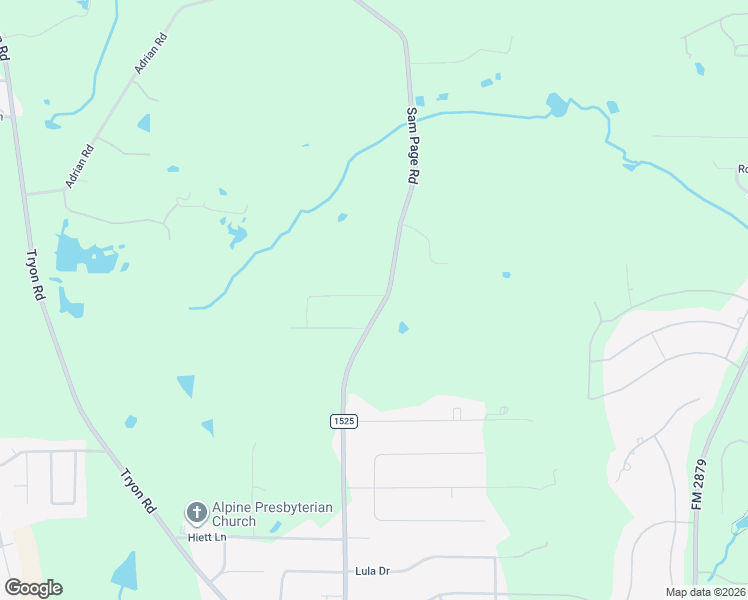 map of restaurants, bars, coffee shops, grocery stores, and more near 1225 Sam Page Road in Longview