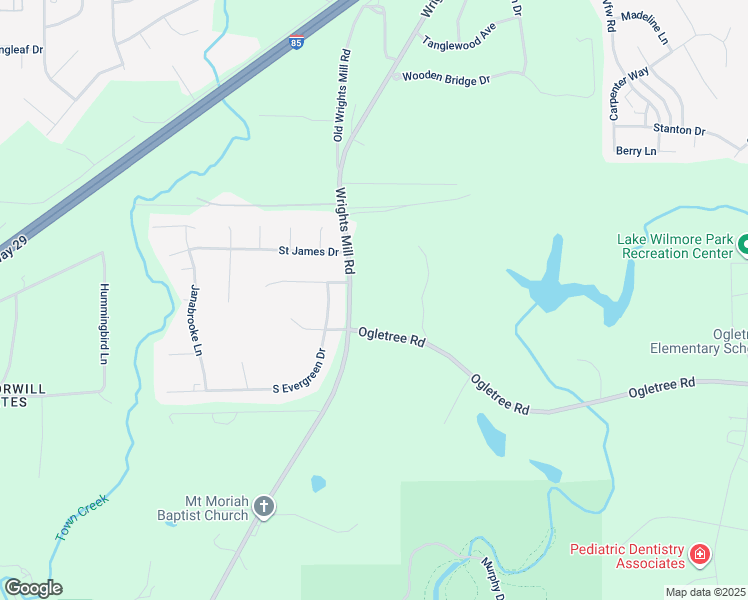 map of restaurants, bars, coffee shops, grocery stores, and more near 2001 Wrights Mill Road in Auburn