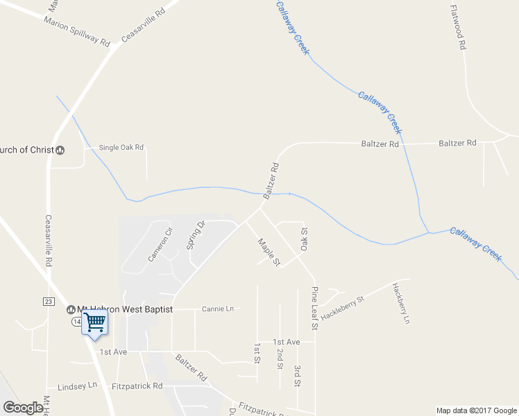 map of restaurants, bars, coffee shops, grocery stores, and more near Baltzer Road in Wetumpka