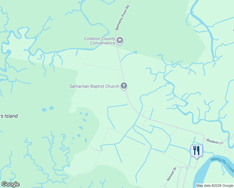 map of restaurants, bars, coffee shops, grocery stores, and more near 14764 Bennetts Point Road in Green Pond