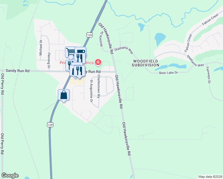 map of restaurants, bars, coffee shops, grocery stores, and more near 209 Piedmont Lane in Bonaire