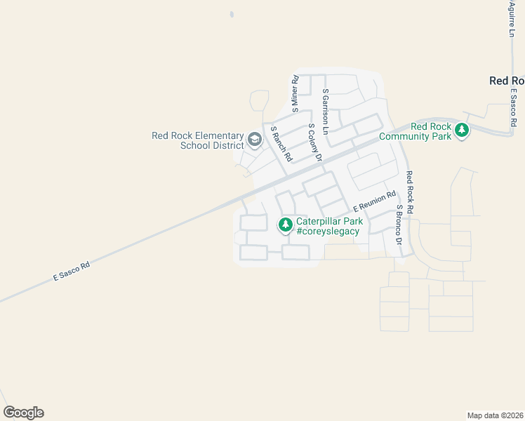 map of restaurants, bars, coffee shops, grocery stores, and more near 20864 East Founders Road in Red Rock