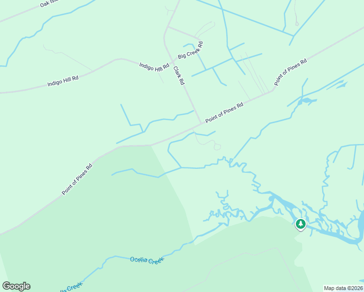 map of restaurants, bars, coffee shops, grocery stores, and more near 7739 Point of Pines Road in Edisto Island