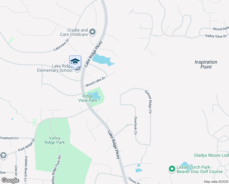 map of restaurants, bars, coffee shops, grocery stores, and more near 2331 Sunset Ridge Circle in Cedar Hill