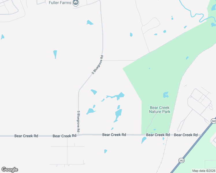 map of restaurants, bars, coffee shops, grocery stores, and more near 800 South Bluegrove Road in Lancaster