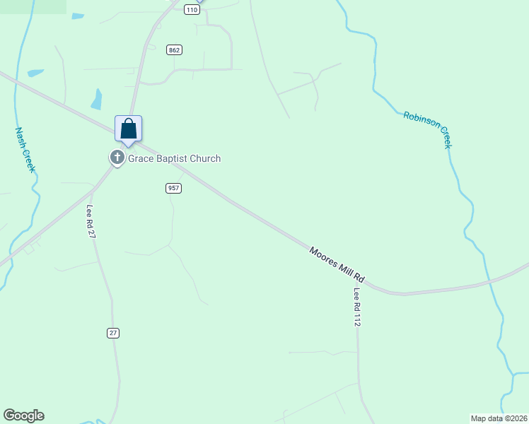 map of restaurants, bars, coffee shops, grocery stores, and more near 4424-4984 Moores Mill Road in Opelika