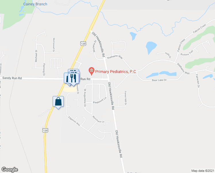 map of restaurants, bars, coffee shops, grocery stores, and more near 210 Piedmont Lane in Bonaire