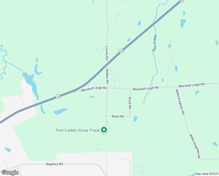 map of restaurants, bars, coffee shops, grocery stores, and more near County Road 2200 in Marshall