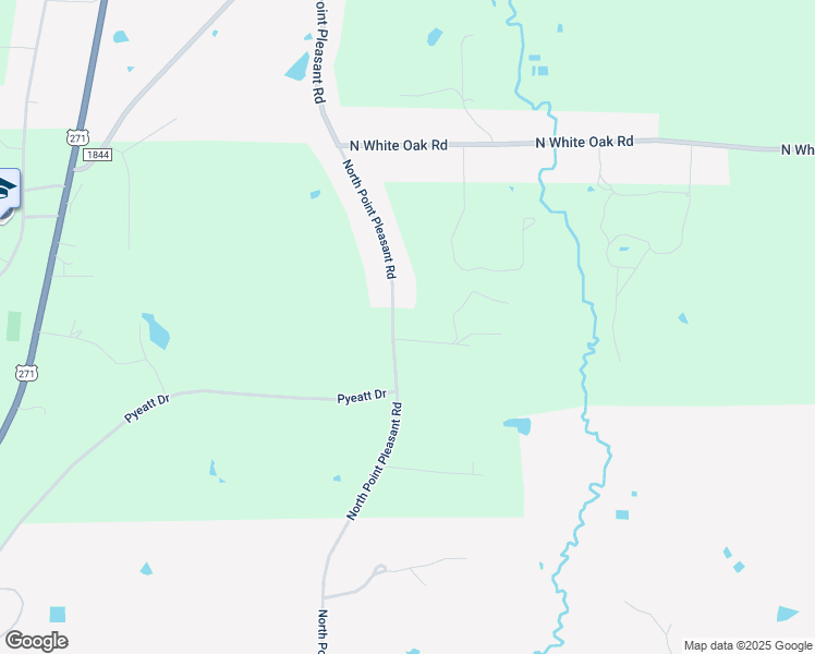 map of restaurants, bars, coffee shops, grocery stores, and more near 2431 North Point Pleasant Road in Gladewater