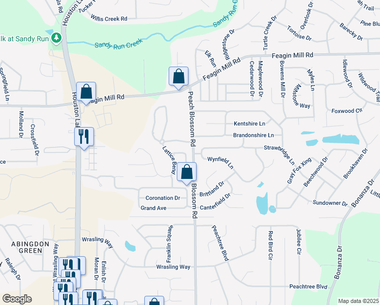 map of restaurants, bars, coffee shops, grocery stores, and more near 126 Wynfield Lane in Bonaire