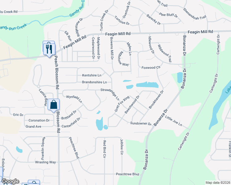 map of restaurants, bars, coffee shops, grocery stores, and more near 304 Strawbridge Lane in Bonaire