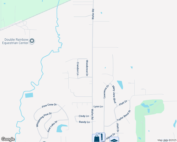 map of restaurants, bars, coffee shops, grocery stores, and more near 106 Woodcrest Drive in Haughton