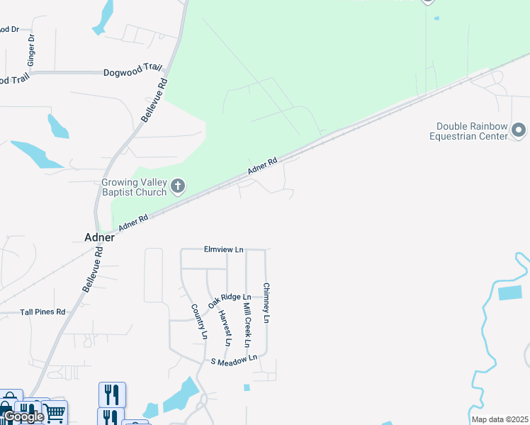 map of restaurants, bars, coffee shops, grocery stores, and more near 139 Elmview Lane in Haughton