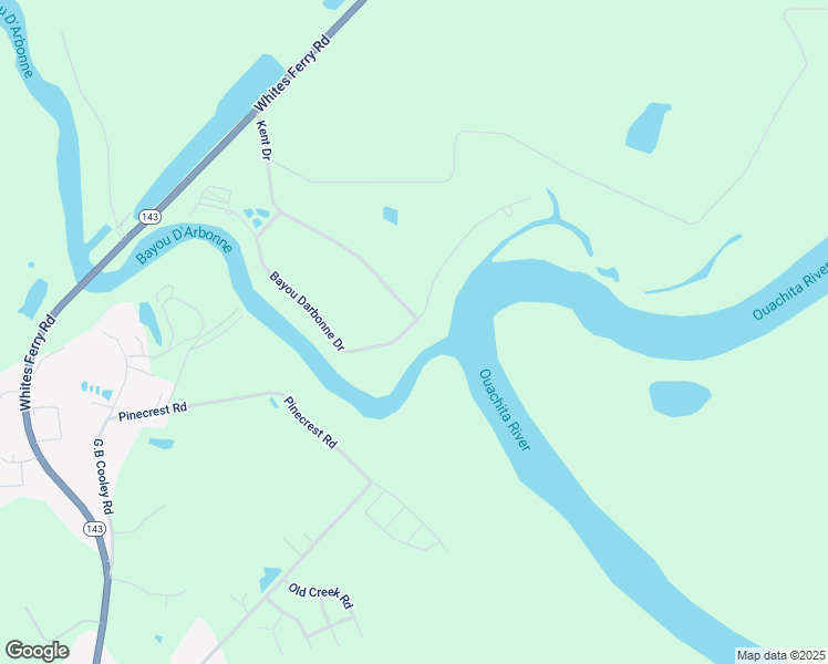 map of restaurants, bars, coffee shops, grocery stores, and more near 1100-1398 Bayou Darbonne Dr in West Monroe