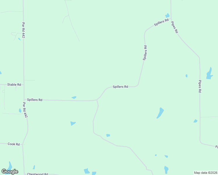 map of restaurants, bars, coffee shops, grocery stores, and more near Spillers Road in Lincoln Parish