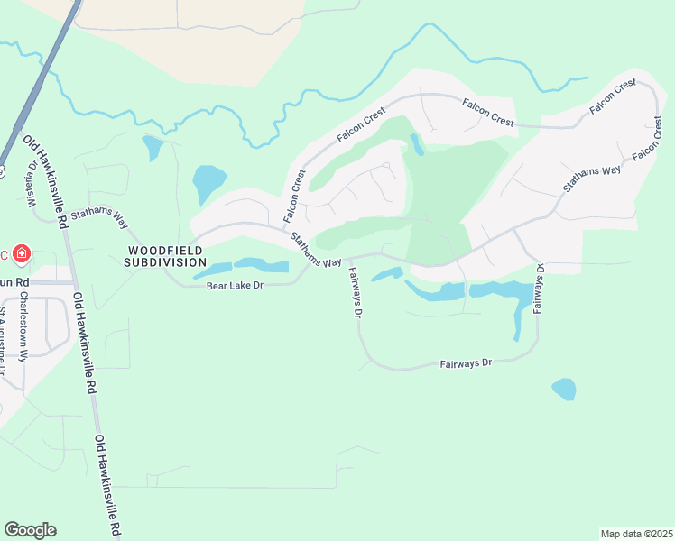 map of restaurants, bars, coffee shops, grocery stores, and more near 206 Stathams Way in Warner Robins