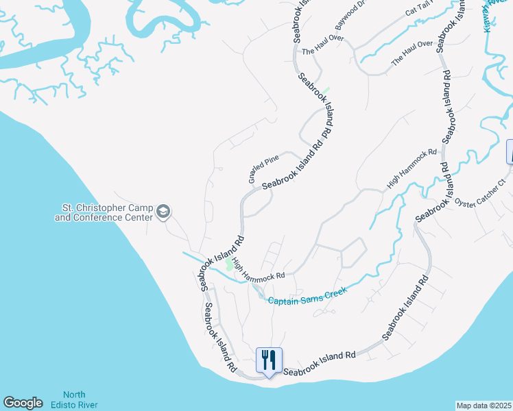 map of restaurants, bars, coffee shops, grocery stores, and more near 3475 Deer Run Drive in Johns Island