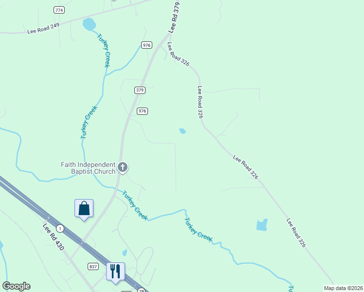 map of restaurants, bars, coffee shops, grocery stores, and more near 273 Lee Road 432 in Smiths Station