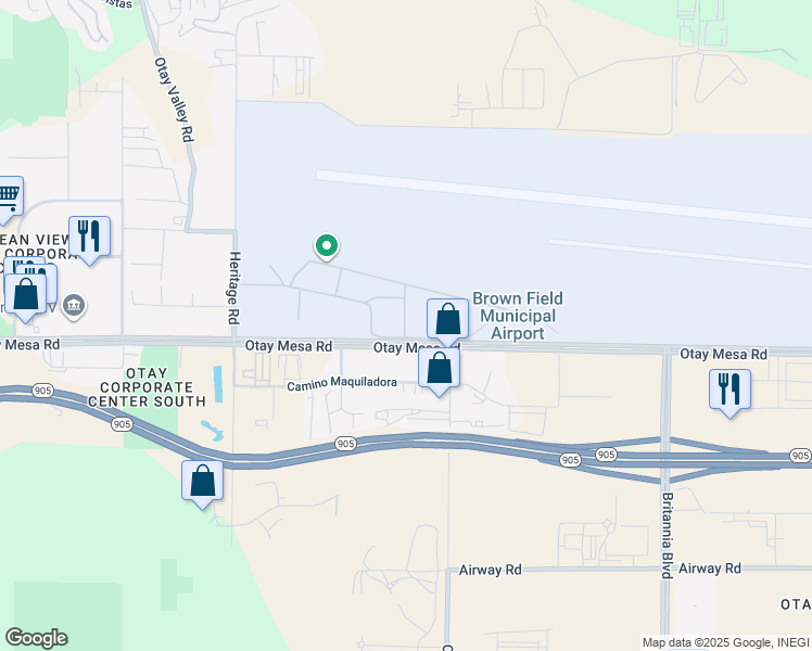 map of restaurants, bars, coffee shops, grocery stores, and more near 7049 Curran Street in San Diego
