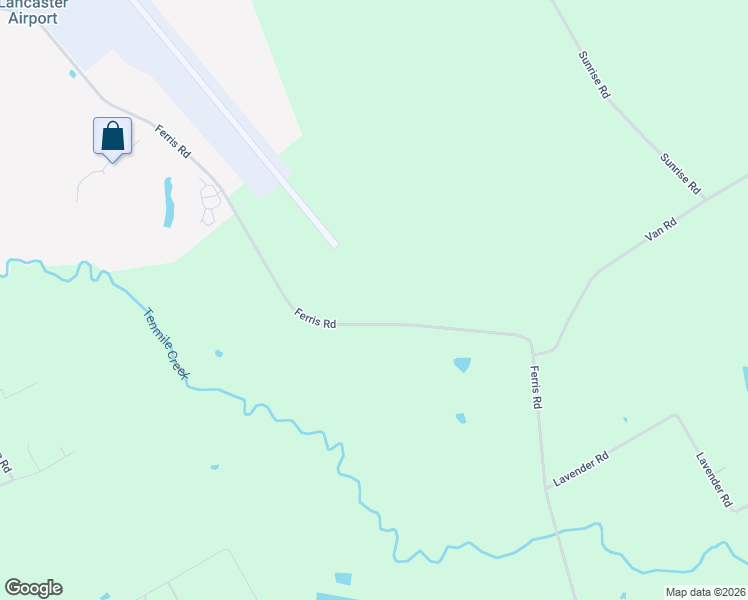 map of restaurants, bars, coffee shops, grocery stores, and more near 2000 Ferris Road in Lancaster